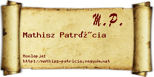 Mathisz Patrícia névjegykártya